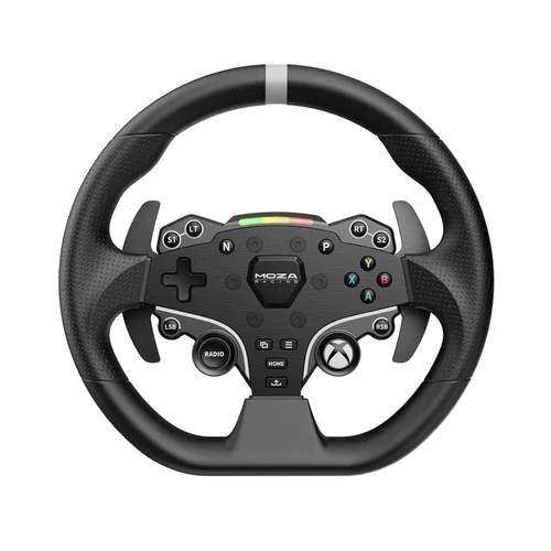 Vista 9 de MOZA R3 Racing Simulator 4PCS Wheel & Pedals bundle for PC: R3 Direct Drive Base, ES Lite Steering Wheel, SR-P Lite Pedals and Table Clamp, Black