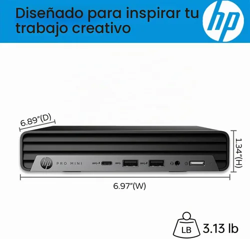 Vista 4 de HP Prodesk 400 Mini PC, i7-12700T, 16GB DDR4 RAM, 512GB SSD, Windows 11 Pro