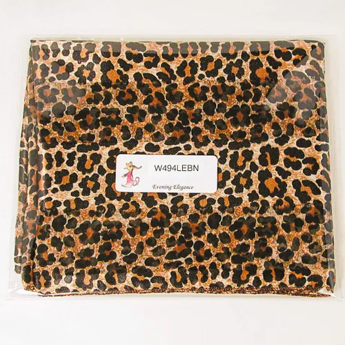 Vista 6 de Evening Elegance Bufandas largas de gasa de satén sedoso con estampado animal, varios estilos