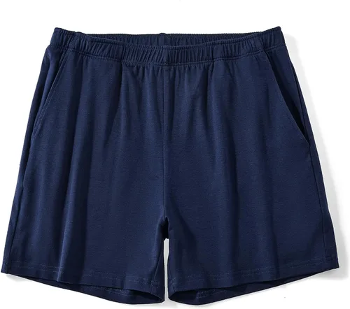 Vista 24 de AIMPACT Pantalones cortos de pijama para hombre con entrepierna de 4 Negro