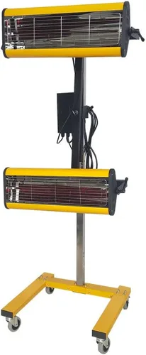 Vista 5 de Solary Lámpara de curado de pintura infrarroja de onda corta de 2100 W, 110 V, lámpara de cocción de pintura con temporizador para cabina
