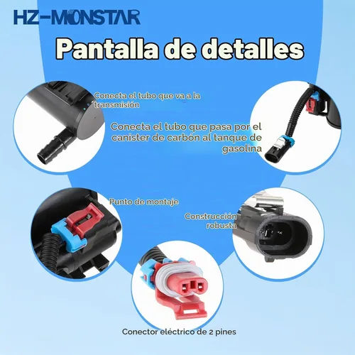 Vista 5 de Evap - Conjunto de válvula electromagnética de ventilación compatible con Chevy Compatible with 2004-2010 Chevy Silverado GMC Sierra Chevy