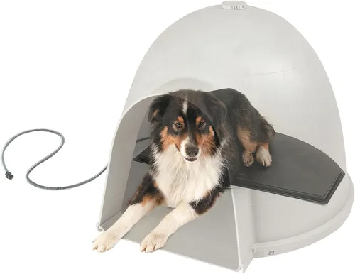 Vista 9 de Tapete térmico de K&H Pet Products Lectro-Kennel, para casetas estilo iglú, para exteriores, en color negro. Cumple con los estándares de seguridad