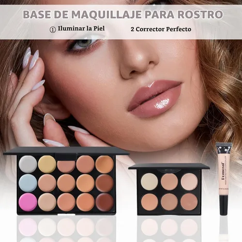 Vista 6 de Kit de maquillaje de viaje, juegos de maquillaje para adolescentes y mujeres, kit de maquillaje para niñas, juegos de maquillaje para niñas