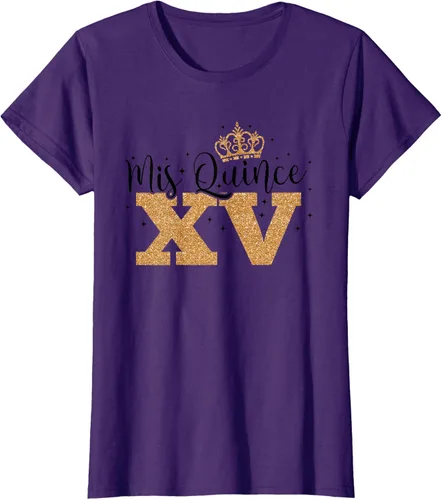 Vista 10 de Camiseta de quinceañera Mis Quince para cumpleaños número 15 Blanco