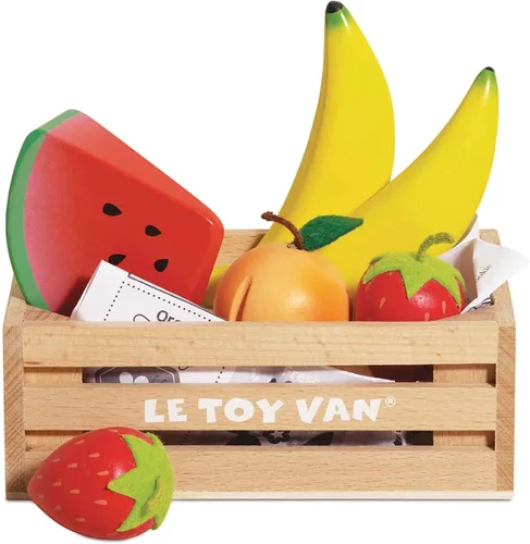 Vista 9 de Le Toy Van - Cesta de Panadero de Madera Educativa del Mercado Honeybee Comida de Juego de Madera Comida de Tienda de Juego de Supermercado