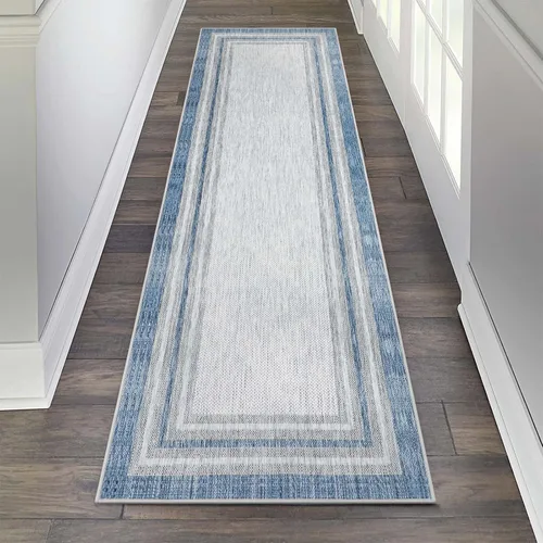 Vista 40 de Beeiva Alfombras florales de entrada, lavables para interiores, ultra fina, de 2 x 3 pies, antideslizante, para cocina, tapete de cachemira suave