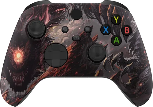 Vista 4 de eXtremeRate Carcasa personalizada para controlador serie X S, revitaliza tu controlador - Cyclops Dragon cubierta de placa frontal de repuesto