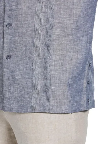Vista 3 de Cubavera Colección Guayabera - Camisa de manga larga de lino CD para hombre