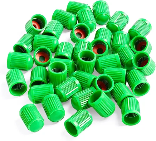 Vista 134 de 10 piezas de tapas de válvula de neumático TPMS con vástago largo, tapas de válvula de rueda de plástico negro para TPMS TR20008, tapas de vástago