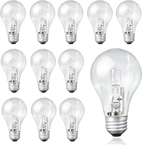 Vista 8 de Paquete de 6 bombillas halógenas 043168787963 – 43 W 120 V A19 E26 base, repuesto para bombillas 78796