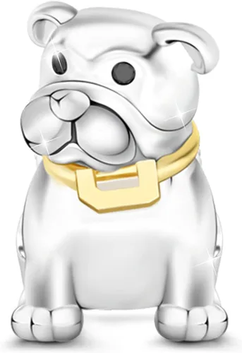 Vista 19 de GNOCE Dije de cuentas de perro para mujer, collar de plata para ella, regalo de joyería Perro Collie de 2 órdenes