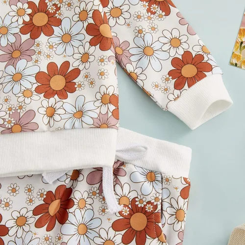 Vista 3 de Engofs Conjunto de ropa de 3 piezas para bebé recién nacida para otoño e invierno