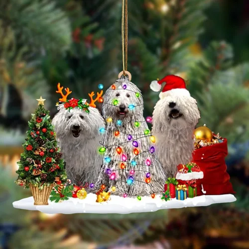 Vista 22 de Nazenti Adorno de Navidad personalizado con amigos Affenpinscher – Adorno de perro personalizado para amantes de las mascotas, acrílico plano