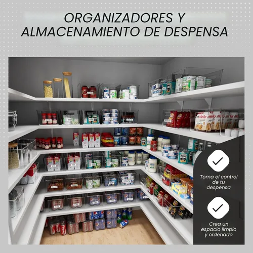 Vista 2 de ClearSpace Contenedores de almacenamiento de plástico transparente