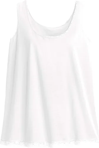 Vista 4 de Ellos Camiseta sin mangas con ribete de encaje en talla grande