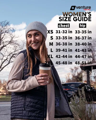 Vista 7 de Venture Heat Women's Bluetooth Heated Vest with Battery Pack Included - App Control Insulated Puffer 7.4V