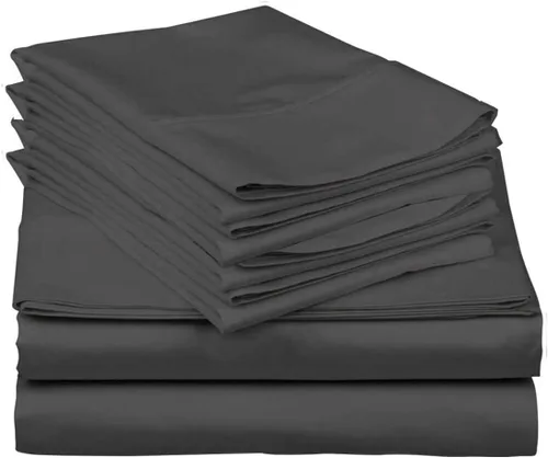 Vista 4 de Mattress-Homes Juego de sábanas de 4 piezas ultra lujosas 100% algodón suave de fibra larga de 16 pulgadas de profundidad, tamaño individual lavable