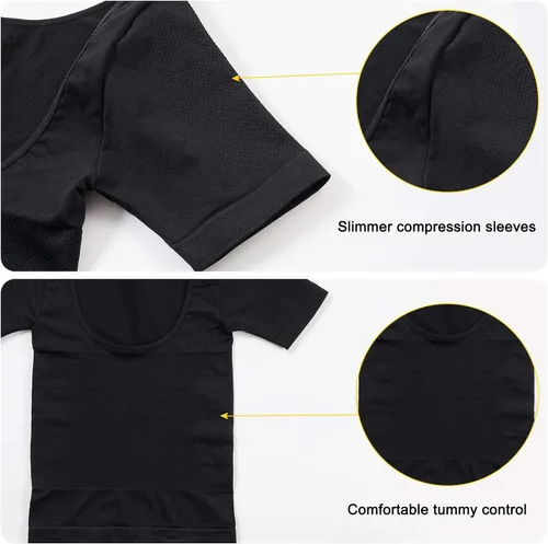 Vista 5 de BRABIC Fajas moldeadoras para mujer, con control de abdomen, básicas, de compresión, para adelgazar el cuerpo
