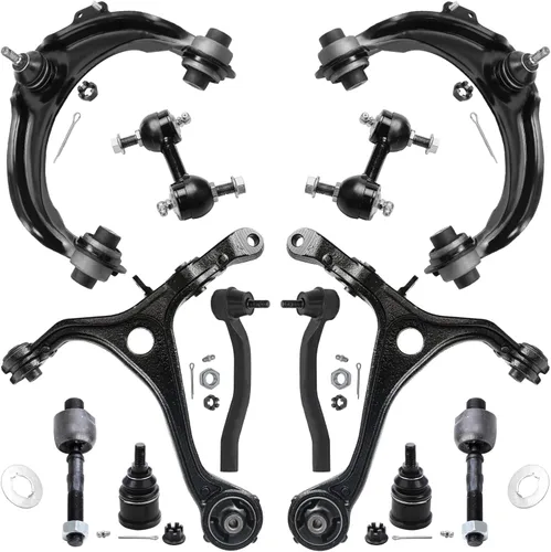 Vista 88 de Detroit Axle - Kit de extremo delantero para Hyundai Sonata XG350 XG300 Kia Optima, 2 brazos de control superiores con juntas de bola, 2 brazos