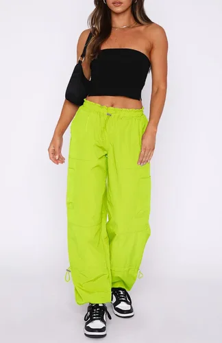 Vista 5 de DISCIPBUSH - Pantalones cargo holgados para mujer, pantalones parachute para mujer, pantalones rave, pantalones Y2K, atuendos de festival para mujer