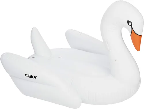 Vista 4 de FUNBOY Giant Inflatable Swan Pool Float, Luxury Float for Summer Pool Parties and Entertainment