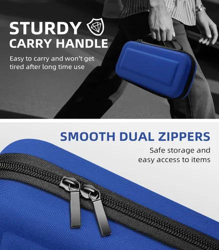 Vista 64 de TiMOVO Carrying Case for Nintendo Switch 2 (2025), Large Capacity Protective Hard Shell Portable Travel Case Pouch for Switch 2, with 10 Game Card