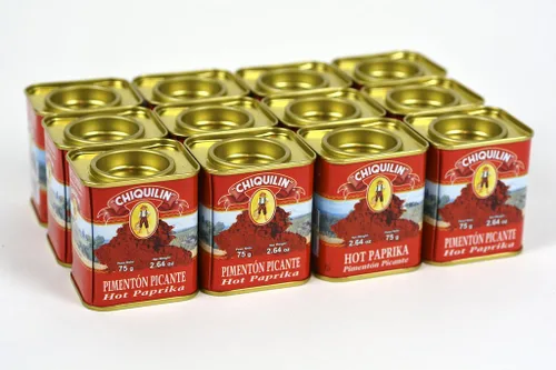 Vista 2 de Chiquilin Pimentón Caliente Español 2.64 oz (75g) Caja de 12 Unidades - Venta al por mayor