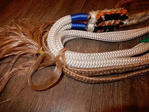 Vista 6 de Alligator Bull Rope White Nylon 9x7 RH 3/4" x 3/4" Soft Bull Riding - Cuerdas de toro EPT 16