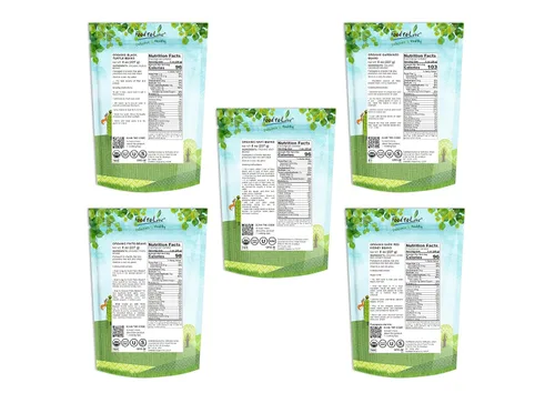 Vista 2 de Food to Live Frijoles orgánicos en una caja de regalo: un paquete variado de frijoles pintos, frijoles rojos oscuros, frijoles negros, frijoles