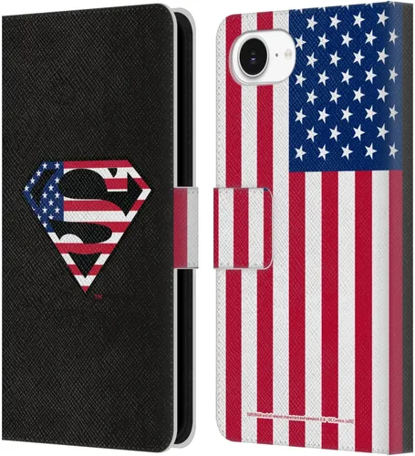 Vista 106 de Head Case Designs Funda de piel con licencia oficial de Superman DC Comics con logotipos negros y rojos compatible con Apple iPhone 11