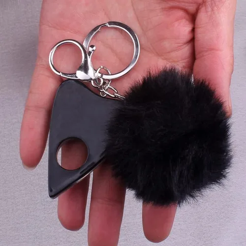 Vista 3 de FORUBUS Ouija - Llavero de tablero con bola de pompón para mujeres y niñas, llaveros brillantes para llaves de automóvil, bolsos y joyas