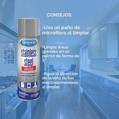 Vista 6 de Sprayway, limpiador de acero inoxidable a base de agua, 15 onzas líquidas (paquete de 1)