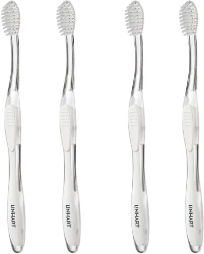 Vista 16 de LINHART Cepillo de dientes extra suave – Cepillo de dientes blanqueador de dientes con cerdas de longitud múltiple..