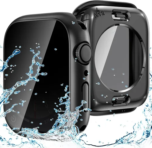 Vista 8 de Goton Funda impermeable con protección de privacidad compatible con Apple Watch, protector de pantalla de 40 mm para Series 6/5/4, SE 3/2/1