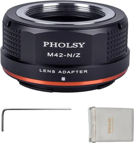 Vista 11 de PHOLSY Adaptador de montaje de lente compatible con lente Leica M39