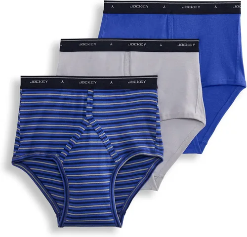 Vista 11 de Jockey Calzoncillos clásicos de tiro completo, paquete de 3, ropa interior 100% algodón para hombre Autumn Stripe