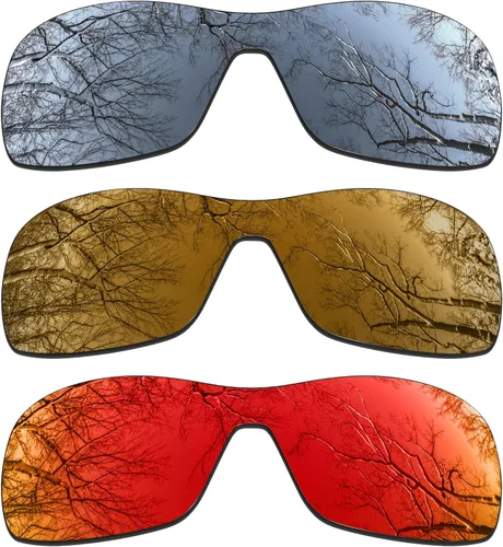 Vista 20 de ToughAsNails 3 pares de lentes polarizadas de repuesto para Oakley Antix Pack