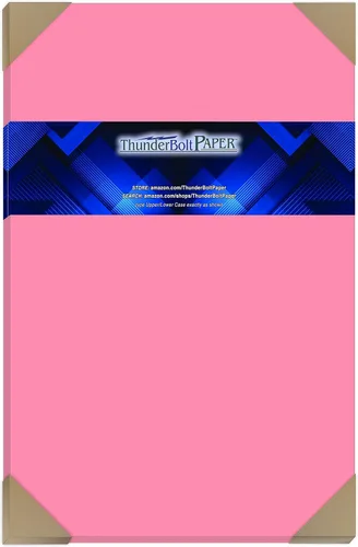 Vista 10 de Cubierta de papel de cartón de color rosa brillante de 440.9 lbs – Tarjeta de receta de 3.0 x 5.0 in, foto, tamaño del marco: cartulina