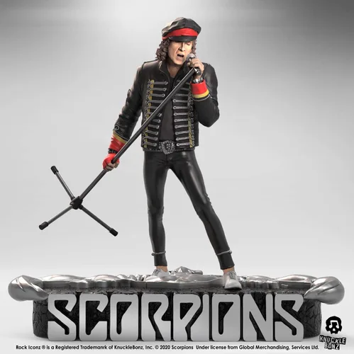 Vista 2 de Knucklebonz - Estatua coleccionable de edición limitada de Klaus Meine (Scorpions) (solo 3000 creados) - Iconz de rock, con licencia