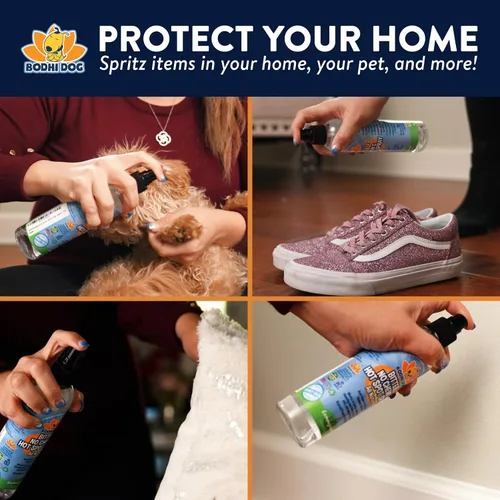 Vista 2 de Bodhi Dog Aerosol 2-en-1 sin masticar y para puntos calientes amargo - Remedio natural anti-mordedura mejor que la manzana amarga - Calma los puntos