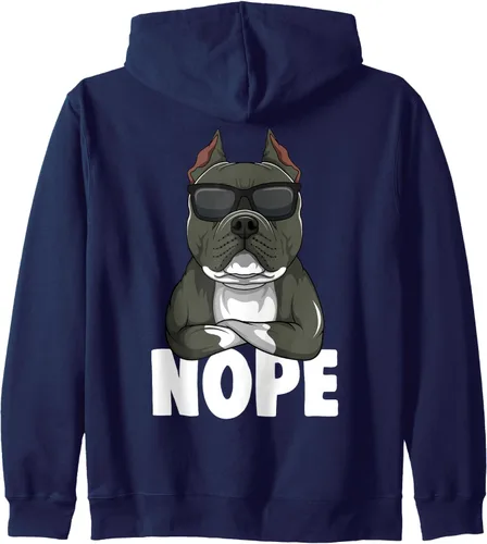 Vista 12 de American Bully - Sudadera con capucha con cremallera para perro, Negro