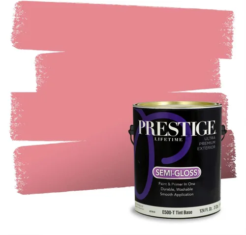 Vista 760 de Prestige Paints Pintura exterior e imprimación en uno, 1 galón, plano, coincidencia comparable de Valspar* Amber Rose*