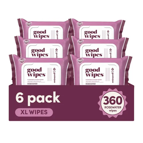 Vista 8 de goodwipes Toallitas desechables para glúteos hechas con vitamina E y aloe, dispensador de toallitas húmedas suaves y suaves para uso doméstico