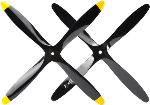 Vista 6 de Hélice de 4Blade RC 20×12 Hélice de avión RC de madera de haya para avión de motor de gasolina