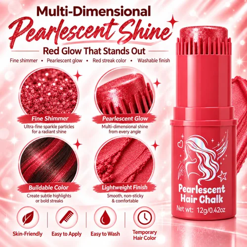 Vista 4 de Red Temp - Tinte en barra para el cabello, resistente al agua, no Rojo
