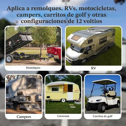 Vista 7 de Cable de Remolque de 4 Vías - Calibre 14, 4 Conductores, 10 Pies, Extensión de Cable Resistente de Cobre Puro, Cordón de Cableado para Remolque RV