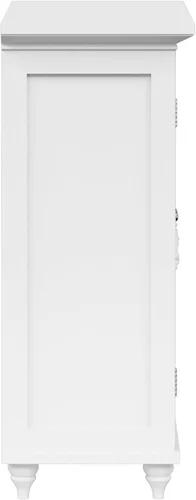 Vista 10 de Gabinete de piso de dos puertas Elegant Home Fashion Vera , Madera, metal, Blanco