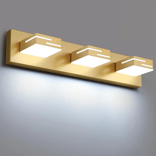 Vista 28 de Lámparas LED modernas para tocador de baño, 2 luces regulables de 15 pulgadas, color negro mate, para accesorios de iluminación de baño sobre