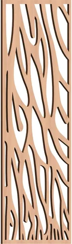 Vista 134 de 9 3/8"W x 24 3/8"H x 1/4"T Bristol Decorativos Paneles de Pared de Madera Calado, Cereza